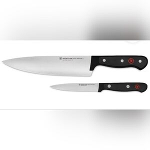 Wüsthof Gourmet Black 2-Piece Chef's Knife Set, Retail Price $135.00 USD